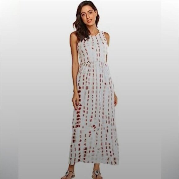 Hount Summer Sleeveless Striped Flowy Casual Long Maxi Dress With Pockets Medium - Picture 4 of 14